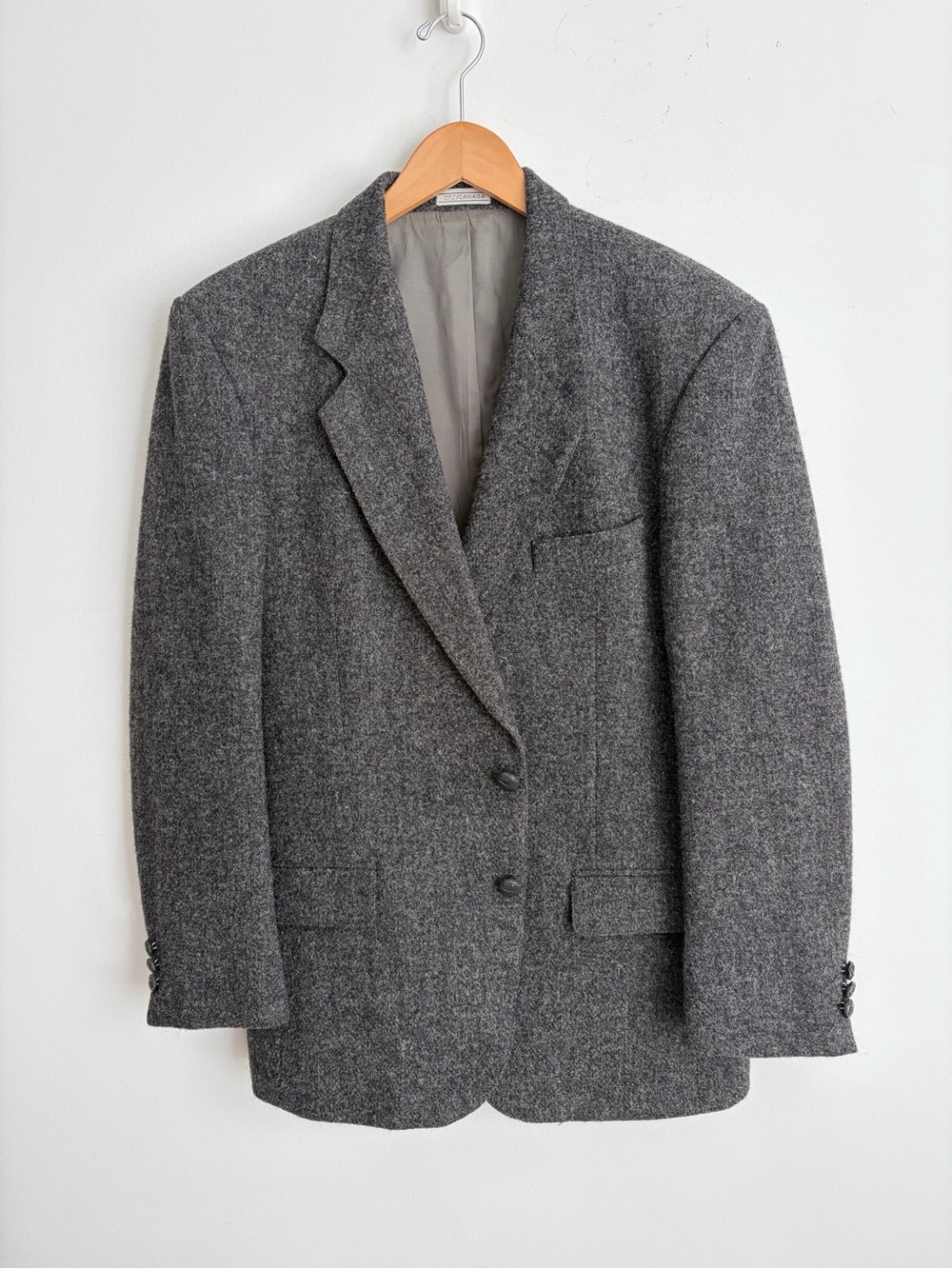 Vintage Harris Tweed Wool Sport Coat Dark Academia M